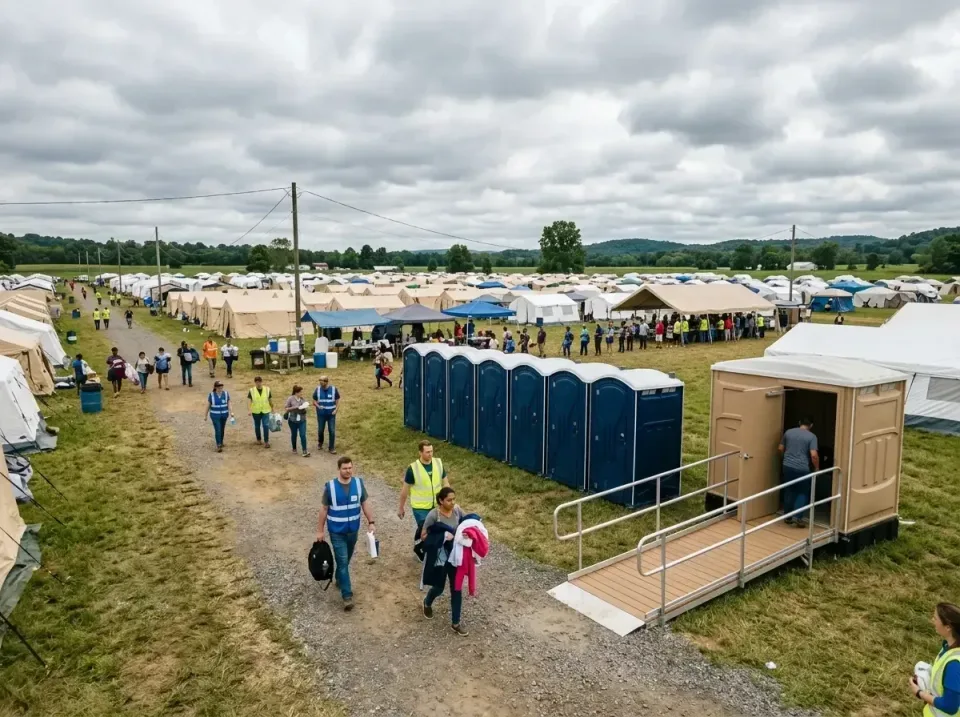 disaster-relief-camp-restrooms-010 — frequently asked questions, Dumpster & Portable Bathrooms Rental in Champion Heights, OH
